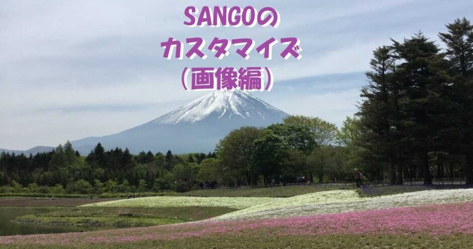 SANGOのカスタマイス（画像編）